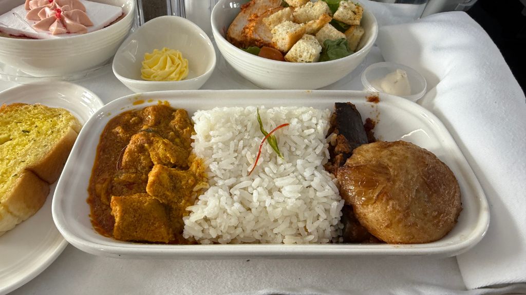 Malaysia Airlines Business Class Menue (2)