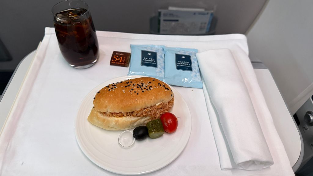 Malaysia Airlines Business Class Menue