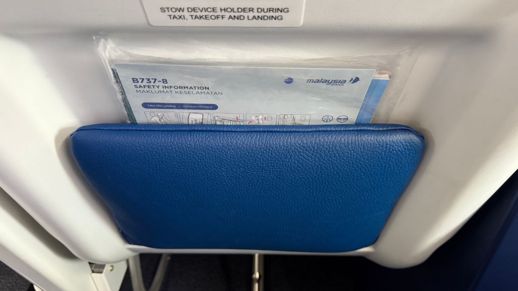 Malaysia Airlines Business Class Sitz Tasche