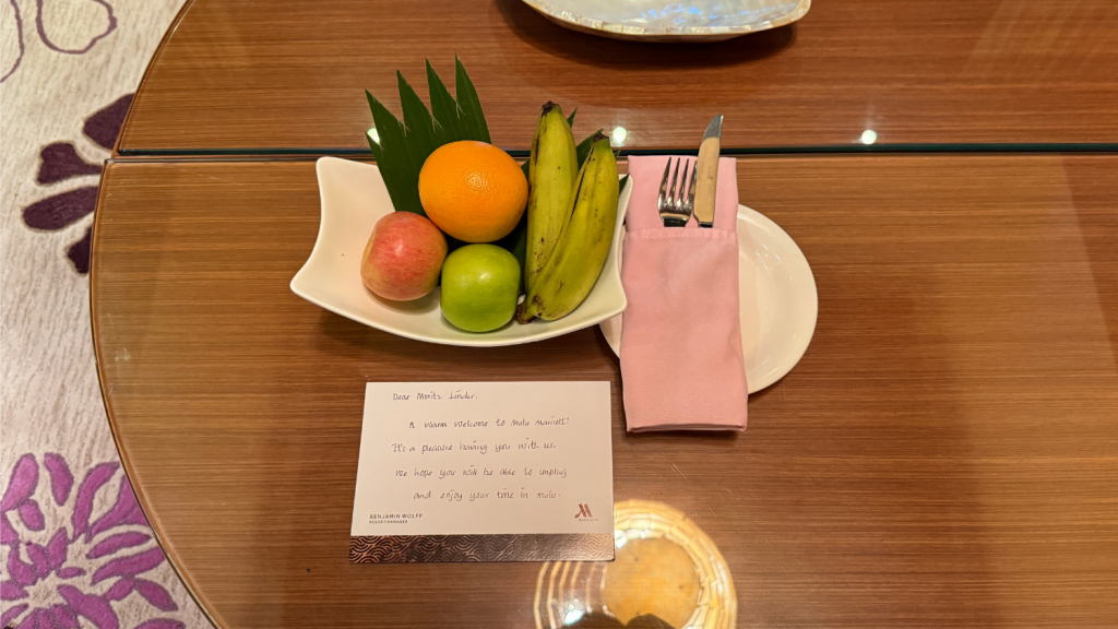 Mulu Marriott Resort Willkommensgeschenk