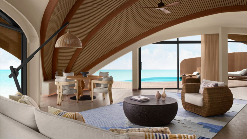 Nujuma A Ritz Carlton Reserve Villa Wohnzimmer