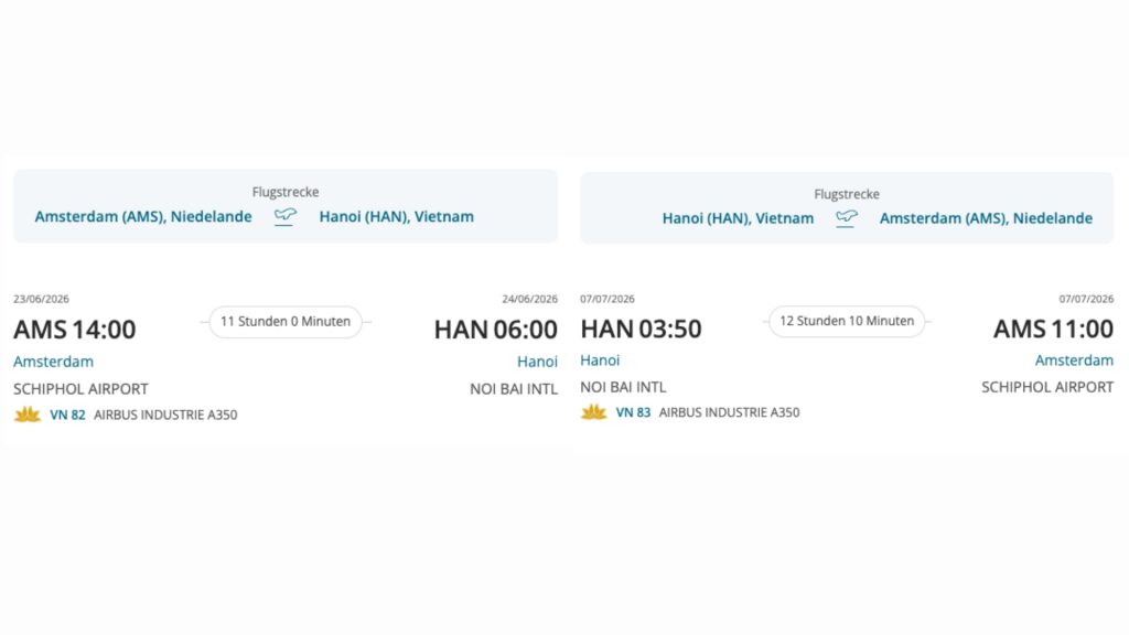 VietnamAirlinesAMS HAN