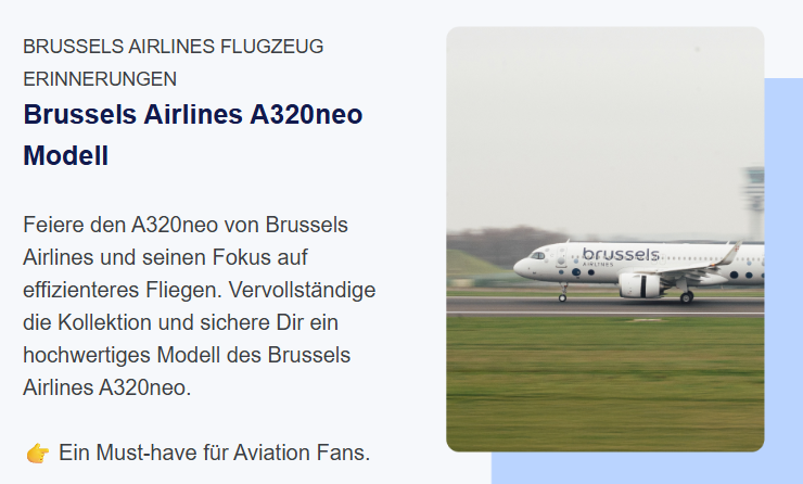 Brussels Airlines A320neo Modell