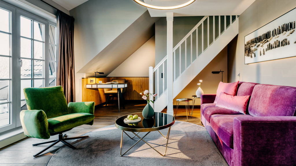 Landhaus Stricker Sylt Suite Wohnzimmer