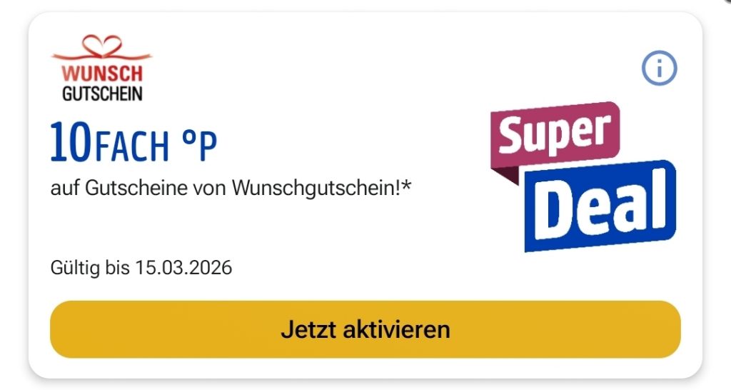 PAYBACK 10 Fach Wunschgutscheinen