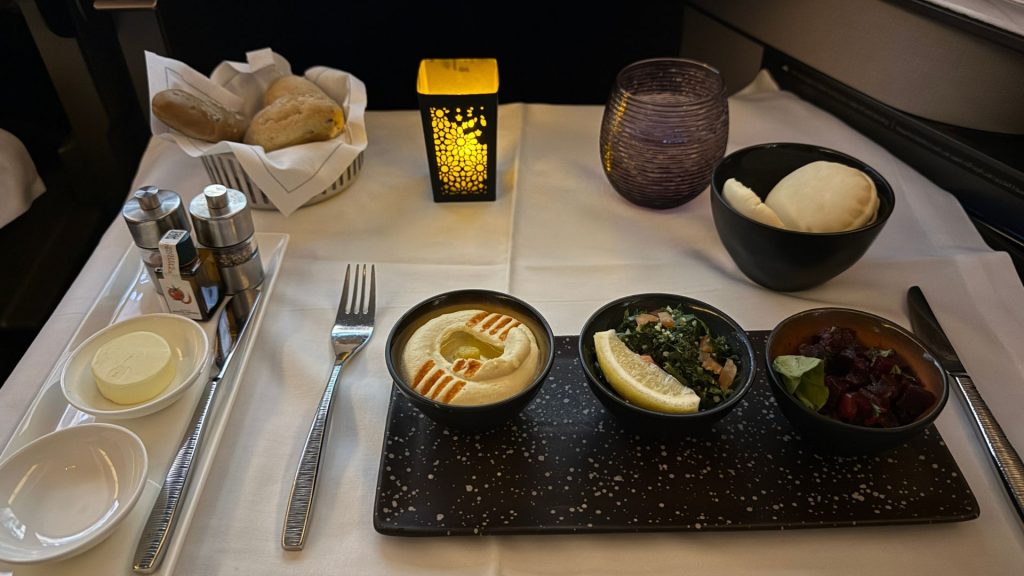Qatar Airways QSuite Business Class Mezze