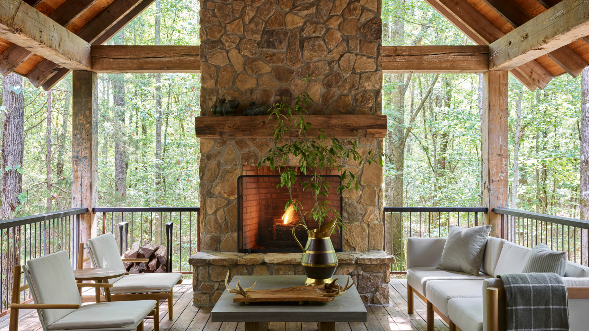 Relais & Chateaux Quercus Bungalow Wohnzimmer