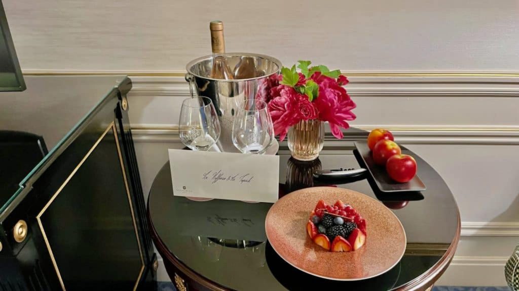 Shangri La Paris Willkommensgruß