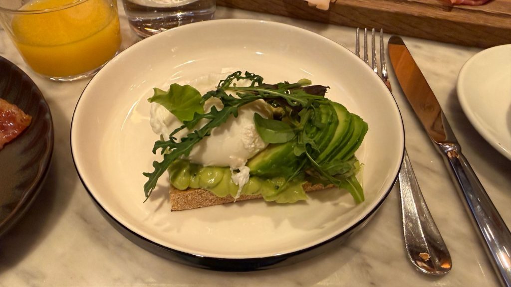 W Rome Eggs Benedict Avocado