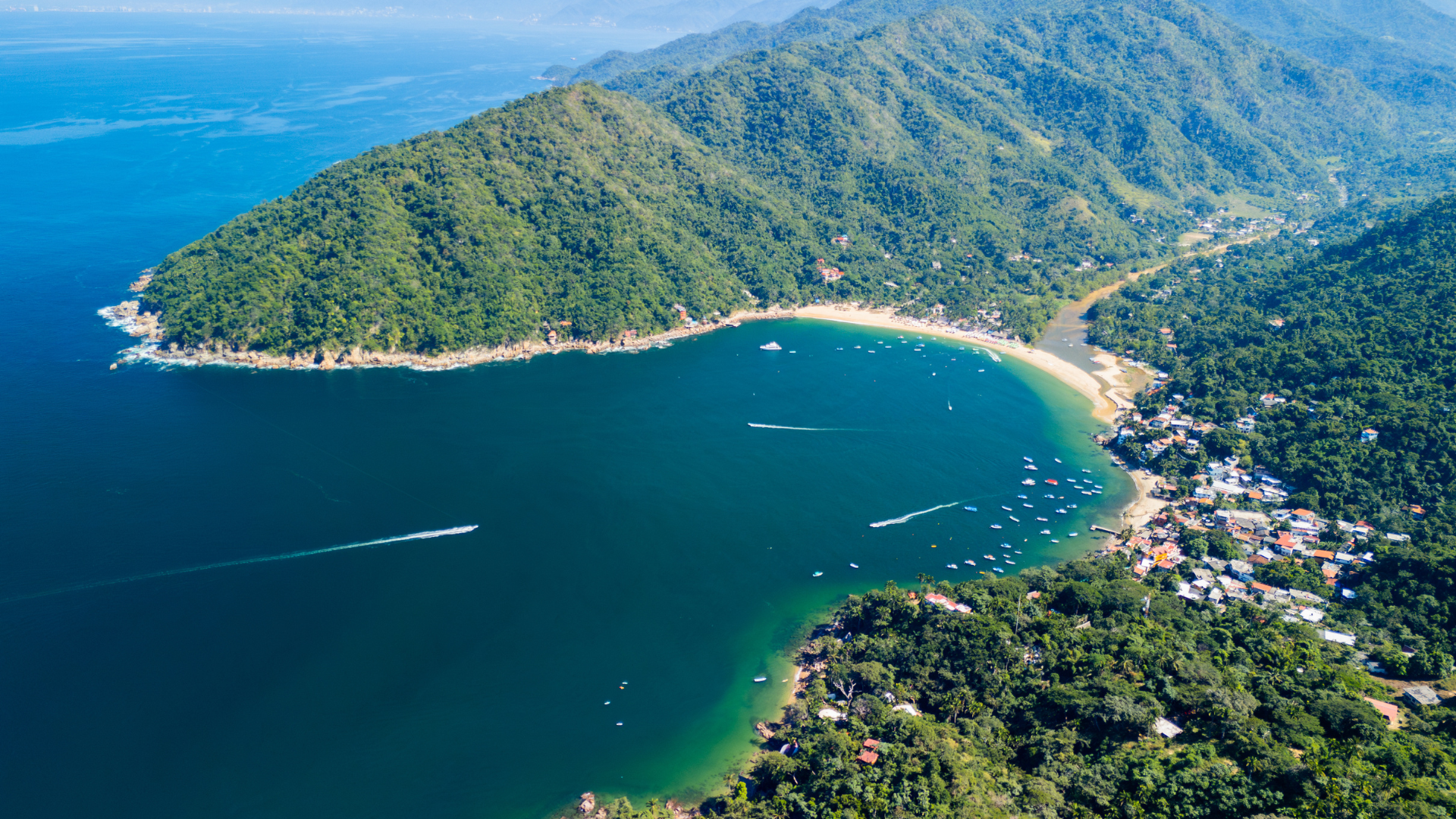 Bucht von Yelapa in Jalisco in Mexiko