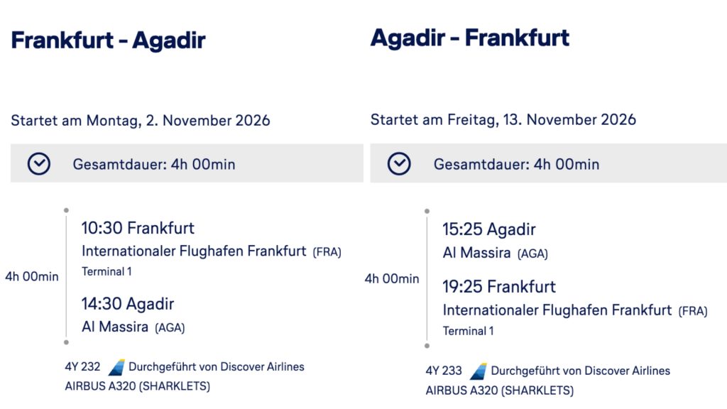 Beispiel FRA AGA Discover