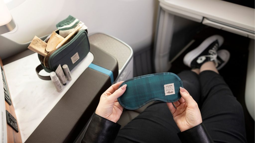 Alaska Airlines Neue Business Boeing 787 9 Amenity Kit