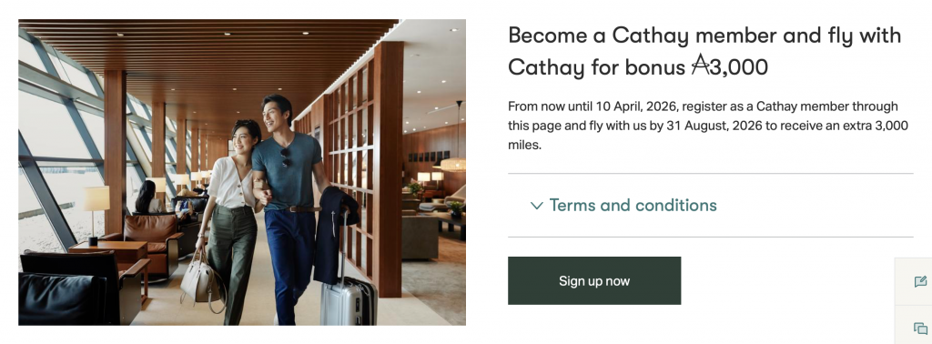 Asia Miles Neukunden Aktion April 2026