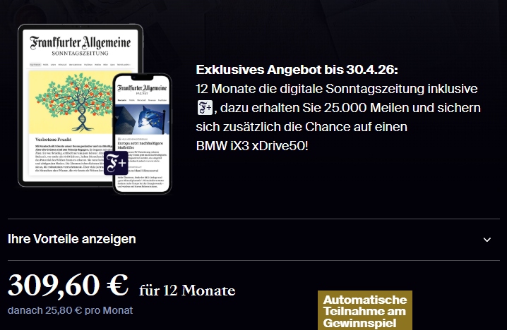 FAS Miles More Aktion April 2026