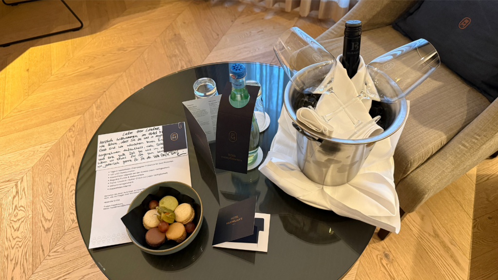 Hotel Maximilians Augsburg Willkommensgeschenk