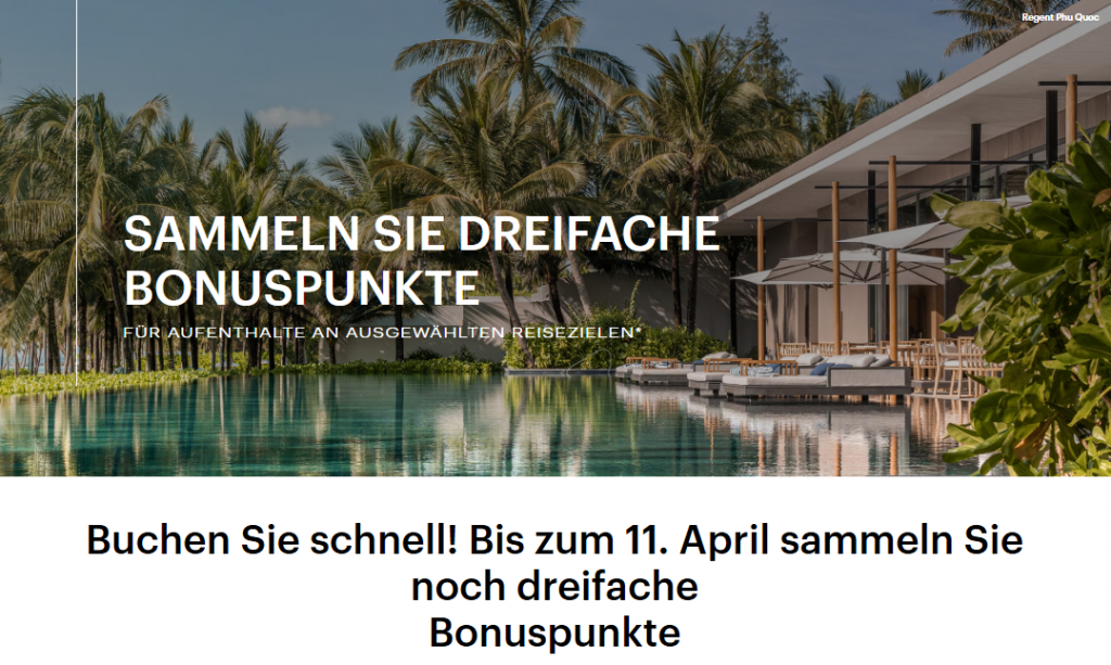 IHG Dreifach Punkte April 2026