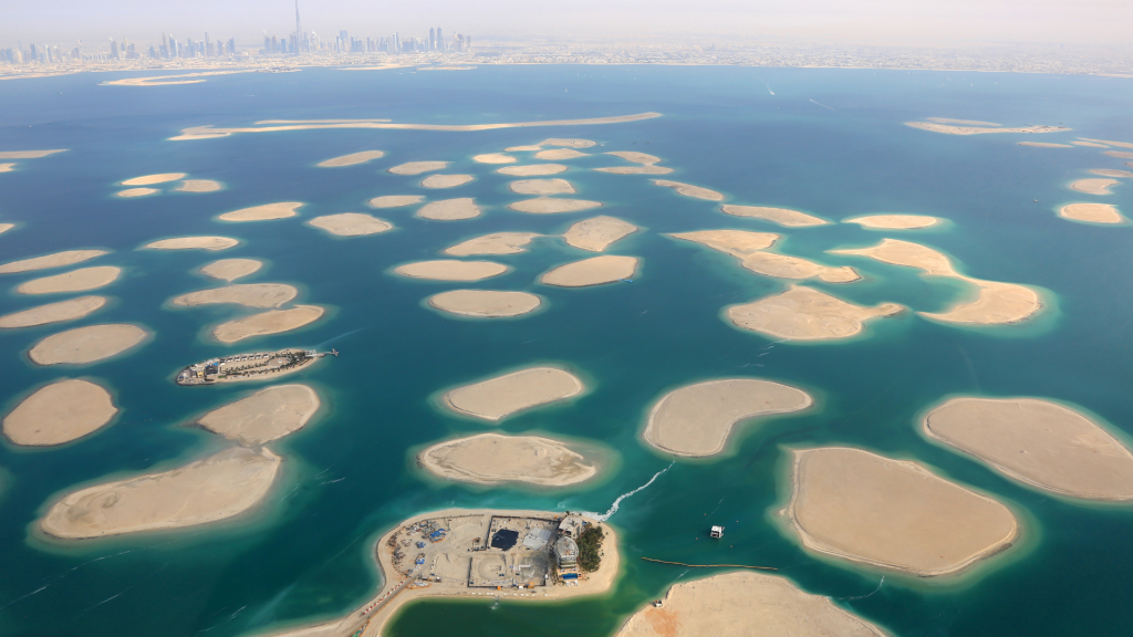 Panorama Von Dubai The World Islands