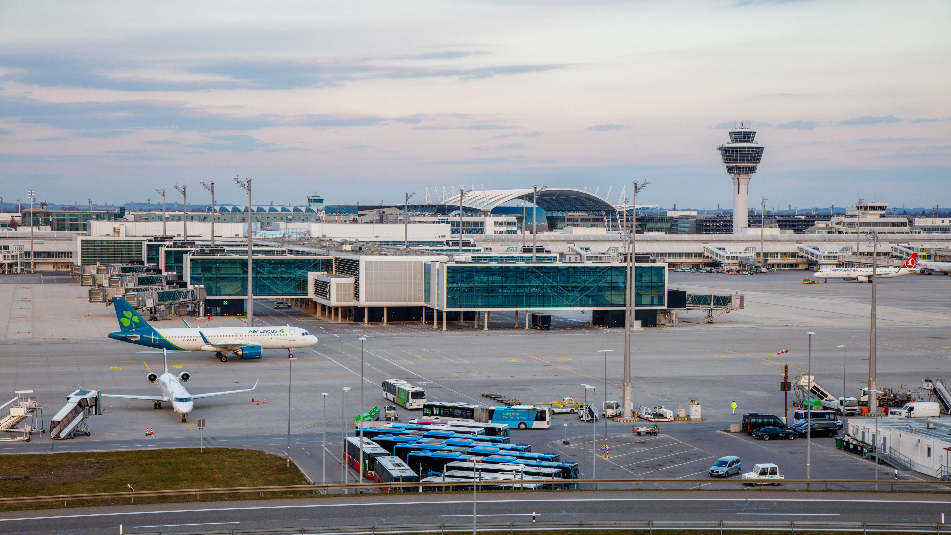 Terminal 1 Pier Munich Airport Exterior Daylight