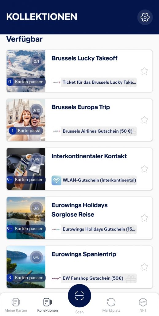 Uptrip Kollektionen 1 Beispiele