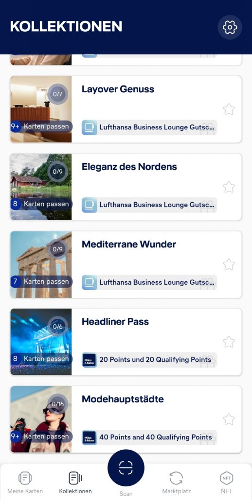 Uptrip Kollektionen 2 Beispiele