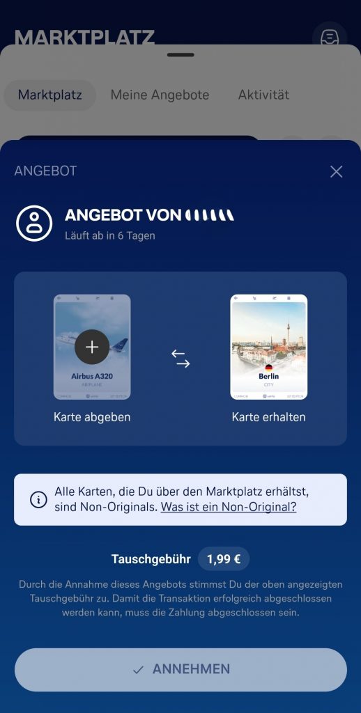 Uptrip Marktplatz Angebott Beispiel Neu