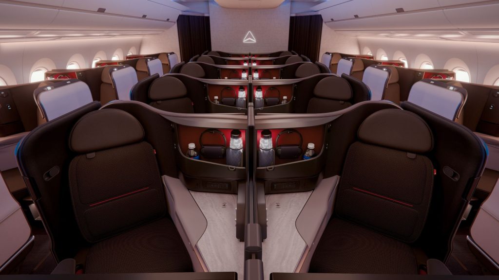 A350 1000 Delta One Suite Cabin