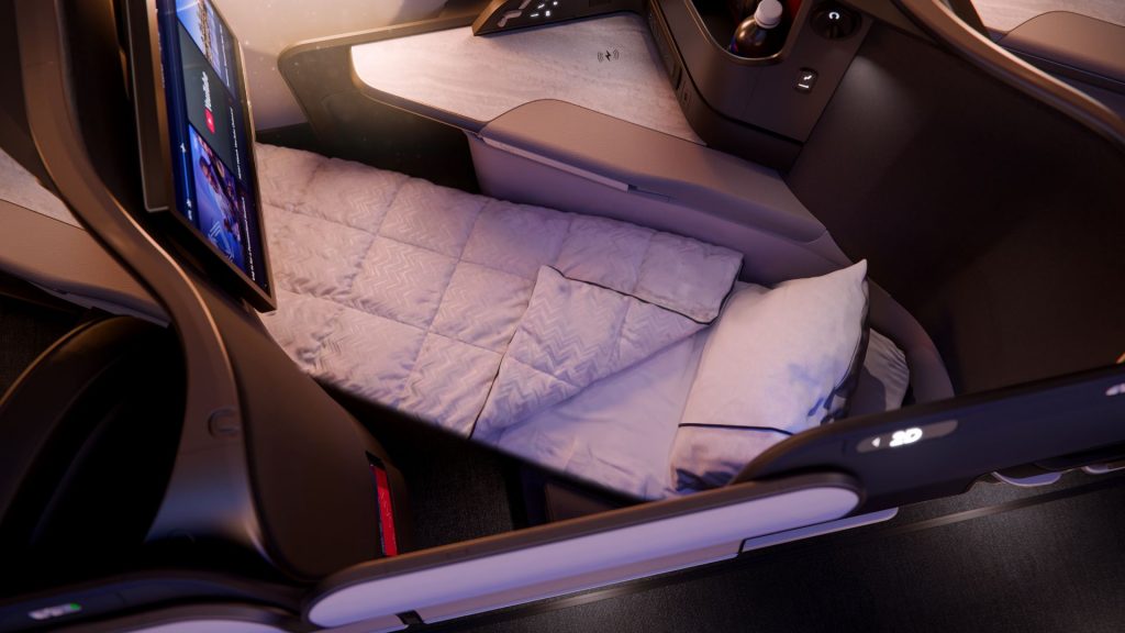 A350 1000 Delta One Suite Seat Flatbed