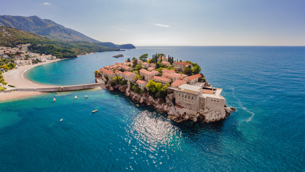 Aman Sveti Stefan Hotel Insel Ansicht