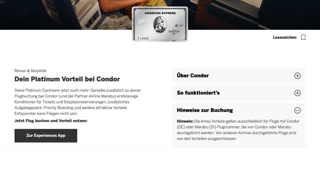 Condor AMEX Verlängerung 2028