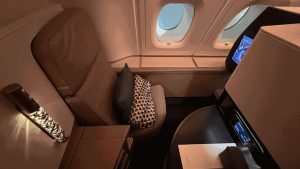 Etihad A380 Business Sitz