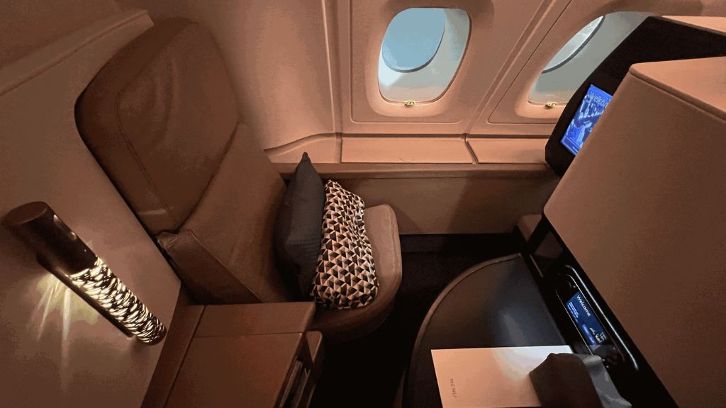 Etihad A380 Business Sitz