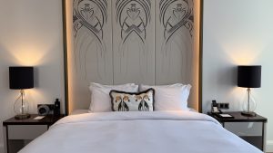 Matild Palace Budapest Bett Nahaufnahme