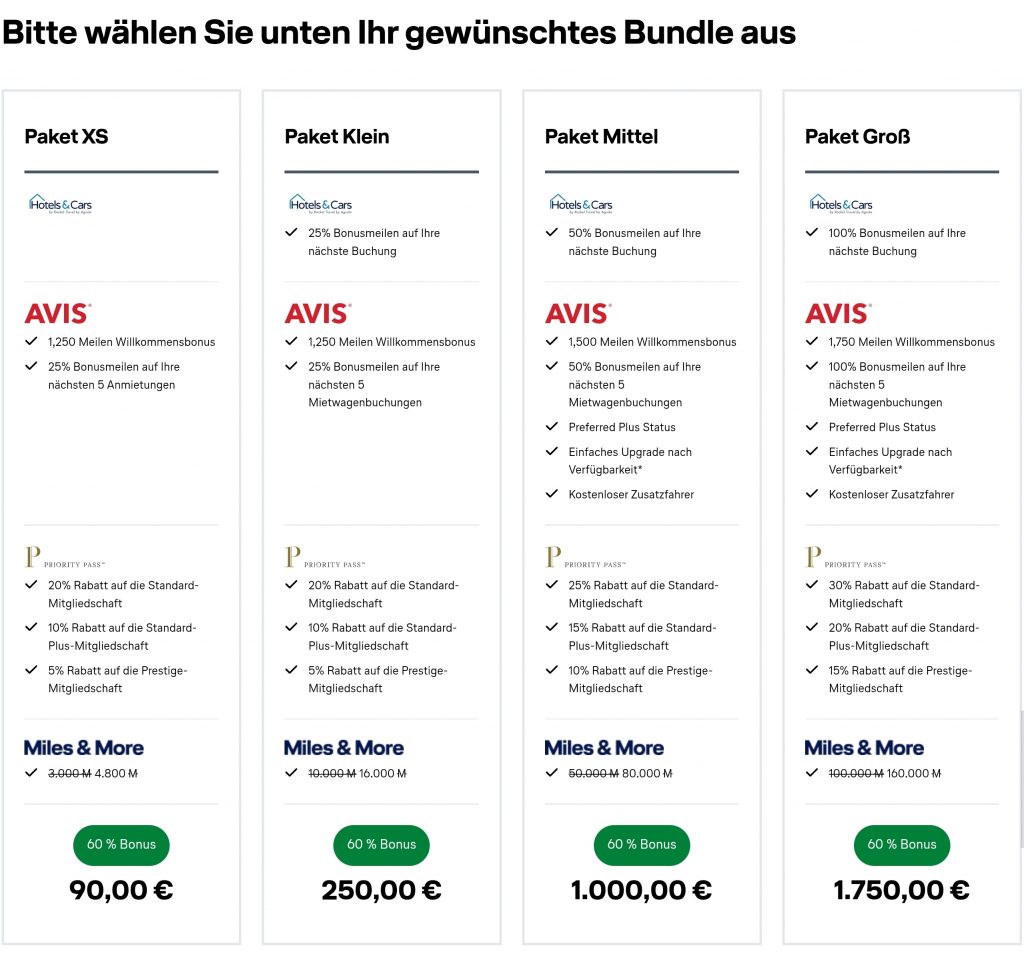 Miles More Bundle Mai 2026 Aktion Personalisiert