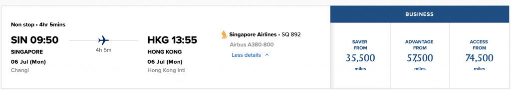 Singapore Airlines A380 Hong Kong