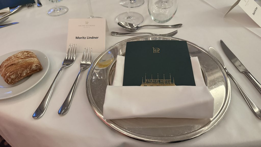 The Palace Madrid Abendessen Gedeck