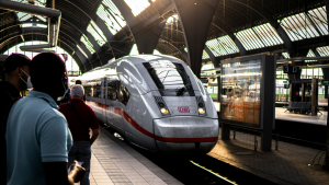 Deutsche Bahn Ice Bahngleis Einfahrt