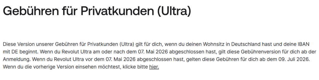 Screenshot Revolut Gebuehren Ultra Gebuehrenordnung Neu