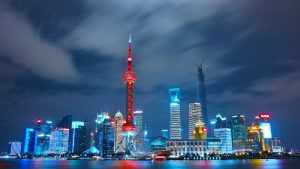 Shanghai Skyline Nacht