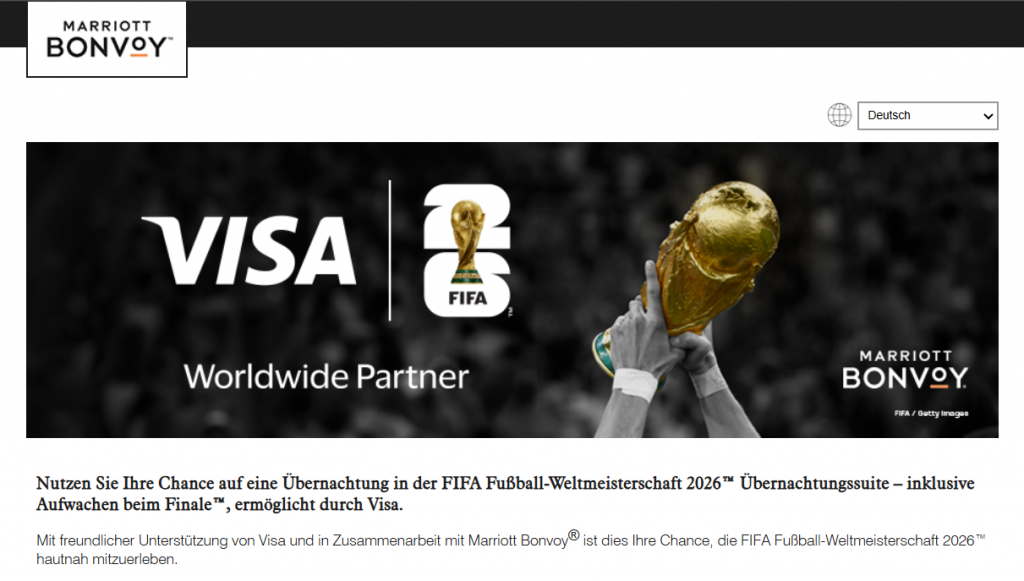 Visa Mariott Bonvoy Gewinnspiel Fifa Wm Finale