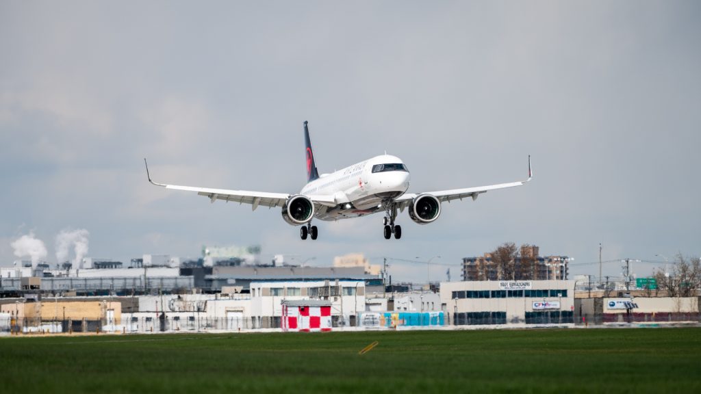Air Canada Airbus A321XLR Landeanflug