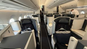 Air France Business Class Airbus A350 Sitz Fenster Mittelgang