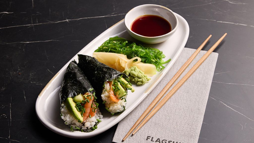American Airlines Lounge Dining Sushi