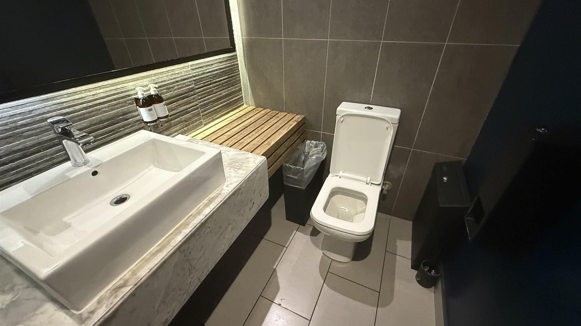 Bidvest Premier Lounge Kapstadt Dusche