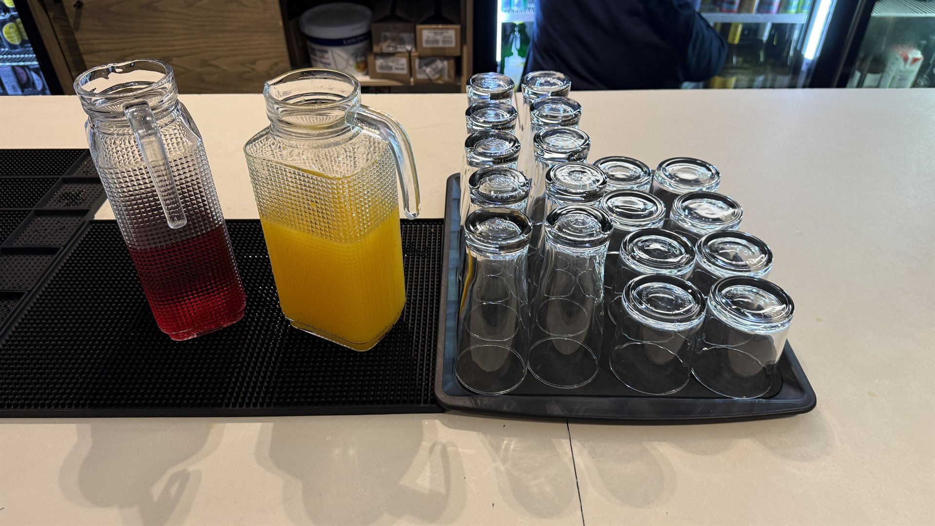 Bidvest Premier Lounge Kapstadt Getränkestation