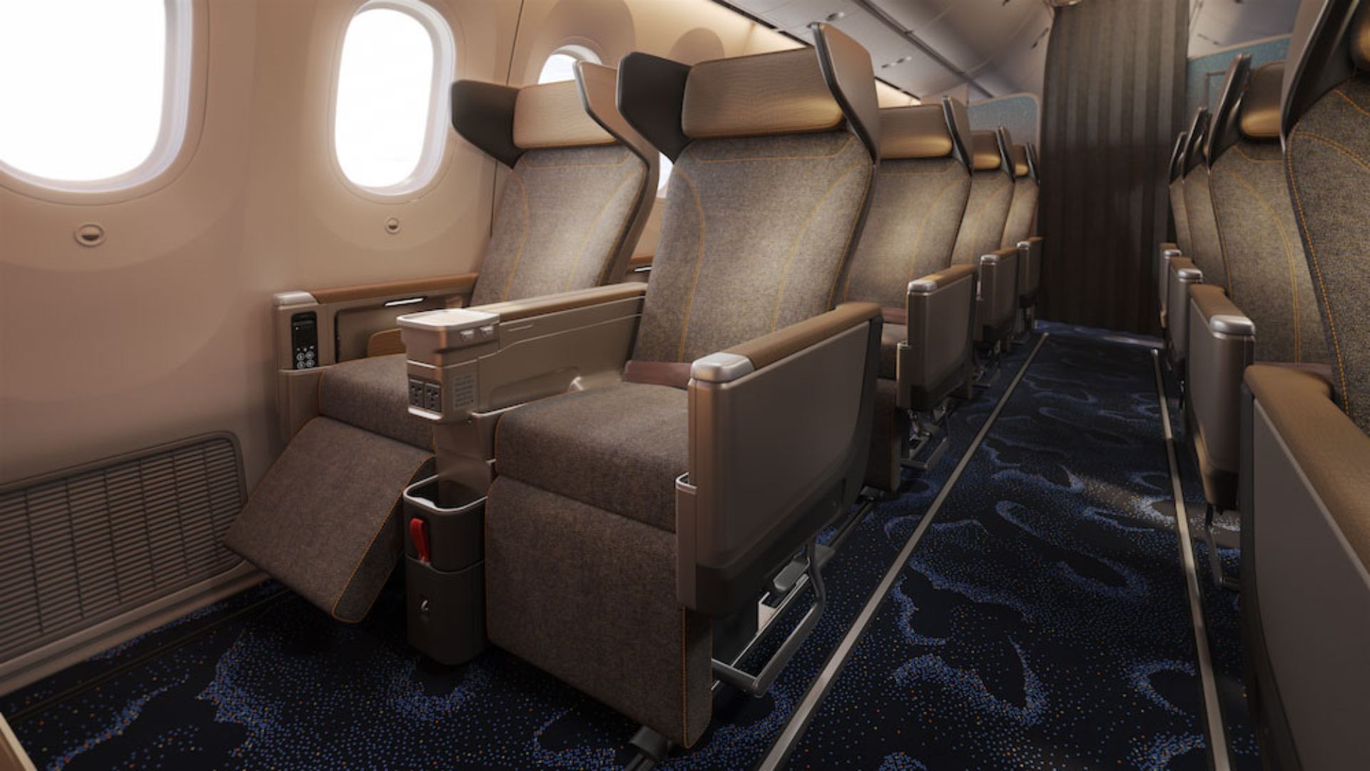 China Airlines Premium Economy Boeing 787 Sitze 2