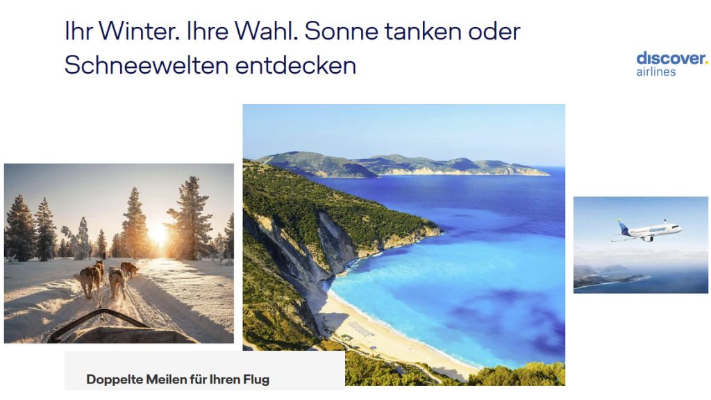 Discover Airlines Doppelte Meilen