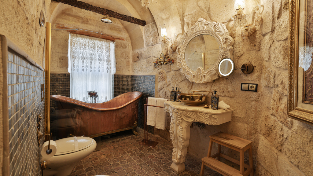 Elika Cave Suites Cappadocia Curio Collection Suite Bad