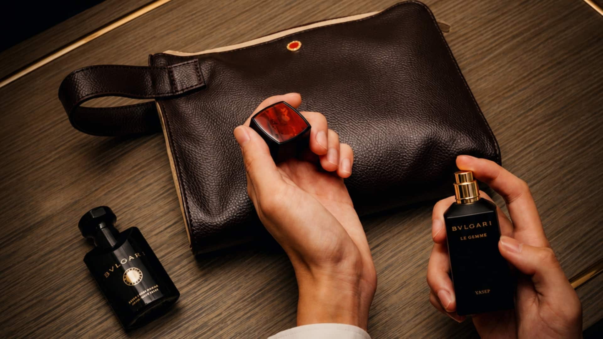 Emirates First Class Bulgari Amenity Kit For Men HD