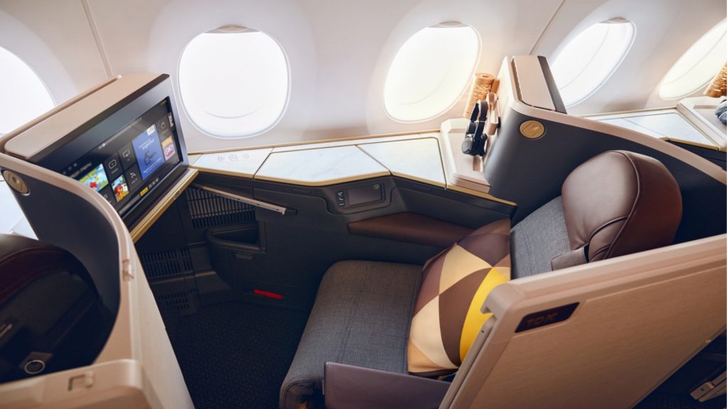 Etihad Airways Business Class Airbus A350 1000