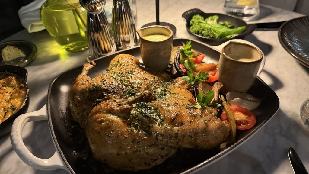 InterContinental Table Bay Hotel Kapstadt Abendessen Huhn
